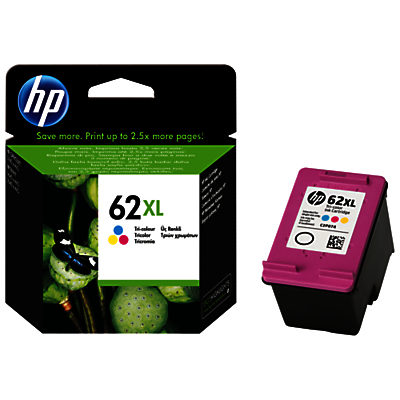 HP 62XL Ink Cartridge, Tri-Colour, C2P07AE HP 62XL Ink Cartridge, Tri-Colour, C2P07AE